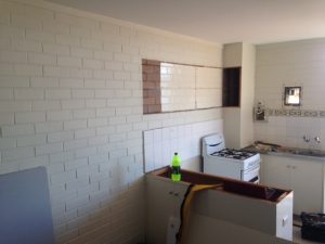 wall repairs in the kitchen
