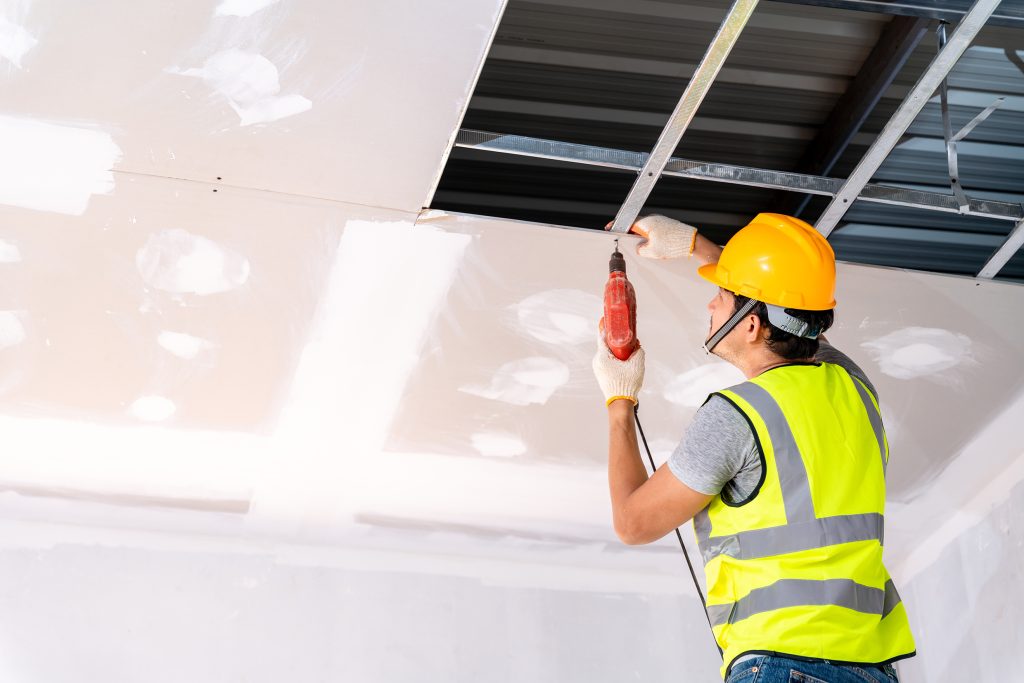 installation of ceiling